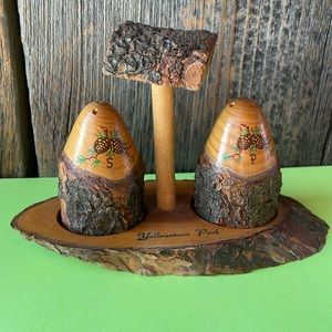 Vintage Yellowstone Salt and Pepper Shakers Set
